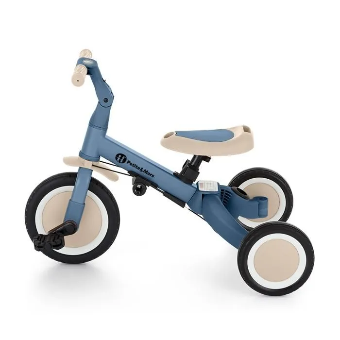 PETITE&MARS Tricycle Enfant Multifonctionnel 5en1 Turbo  Ocean Blue-3