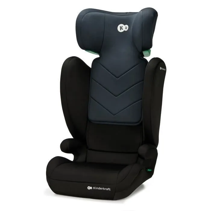 Siège auto I-size 100-150 cm - KINDERKRAFT I-SPARK - Rehasseur pour enfants - Installation rapide - Systèmes de sécurité - Noir-3