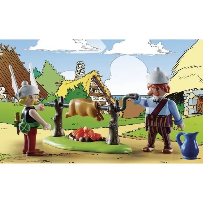 PLAYMOBIL 70931 Le banquet du village, Astérix, Personnages de la BD, Dès 5 ans-6