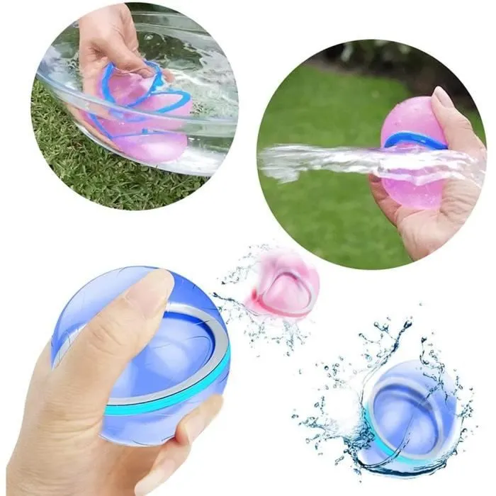 Bombe à eau en silicone réutilisable - GENERIQUE - Jouet pour enfant - Couleur multiple - Remplissage rapide-2