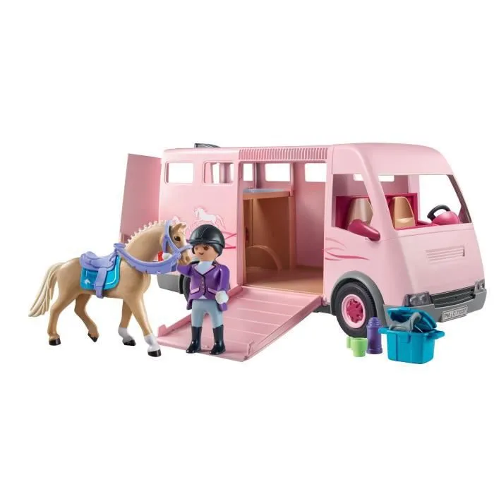 PLAYMOBIL - 71237 - Country - Van avec cheval-1