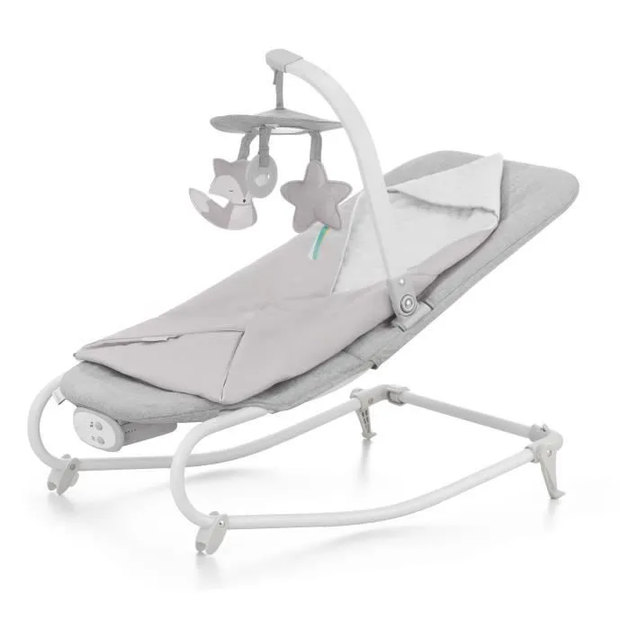 Transat-balancelle 2en1 FELIO 2 - KINDERKRAFT - Gris - Arche jouet - Pliable - Léger-0