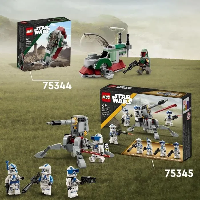 LEGO® Star Wars 75344 Le Vaisseau de Boba Fett Microfighter - Blanc - Pour Enfant de 6 ans et plus-4
