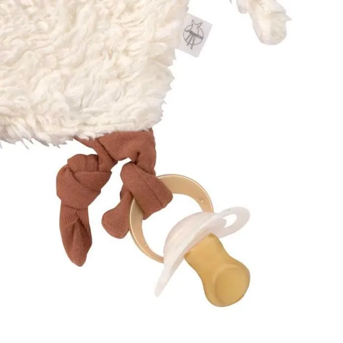 Doudou plat en coton bio Mouton - LASSIG 1,00 Blanc-2