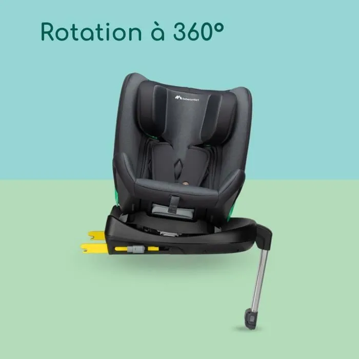BEBECONFORT Siège auto évolutif pivotant 360° EvolveFix PLUS i-Size 0/1/2/3 - Isofix 0 à 12 ans (36 kg) 40-150 cm TINTED GRAPHITE-6