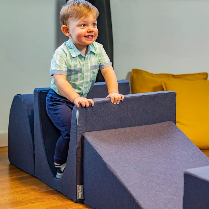 KiddyMoon Aire De Jeux Avec Piscine À Balles Bleu 403-4