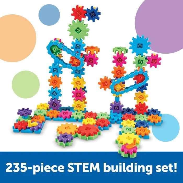 Learning resources - LER9249 - Mega Builds Gears Gears Gears , jeu de construction Gears STEM, 235 pieces, a partir de 4 ans-2