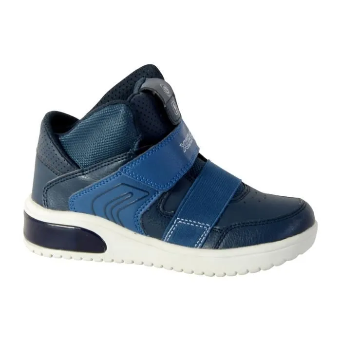 Basket Enfant - GEOX - Xled Boy - Version haute - À Scratch - Lacets plats-2