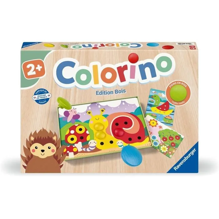 Jeu éducatif - Ravensburger - Colorino - Pions en bois - Développe la créativité - Dès 2 ans-3