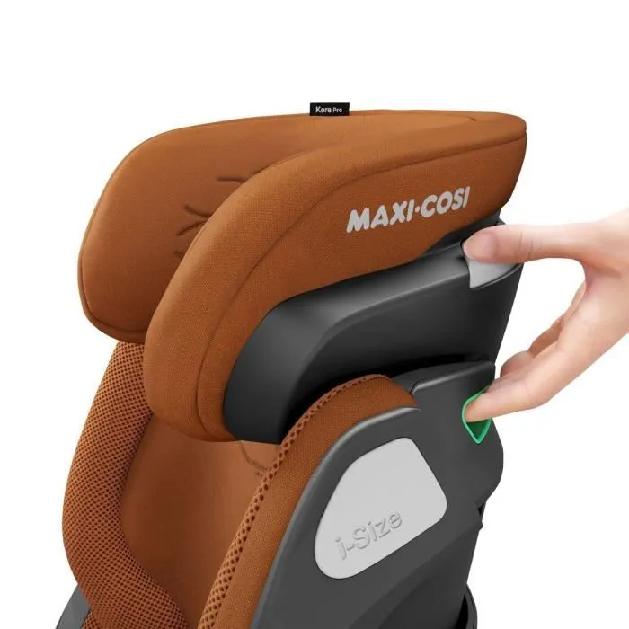 Siège Auto MAXI COSI Kore Pro, Groupe 2/3, i-Size, Isofix, Inclinable, 100 - 150 cm, de 3.5 ans à 12 ans, Authentic Cognac-2