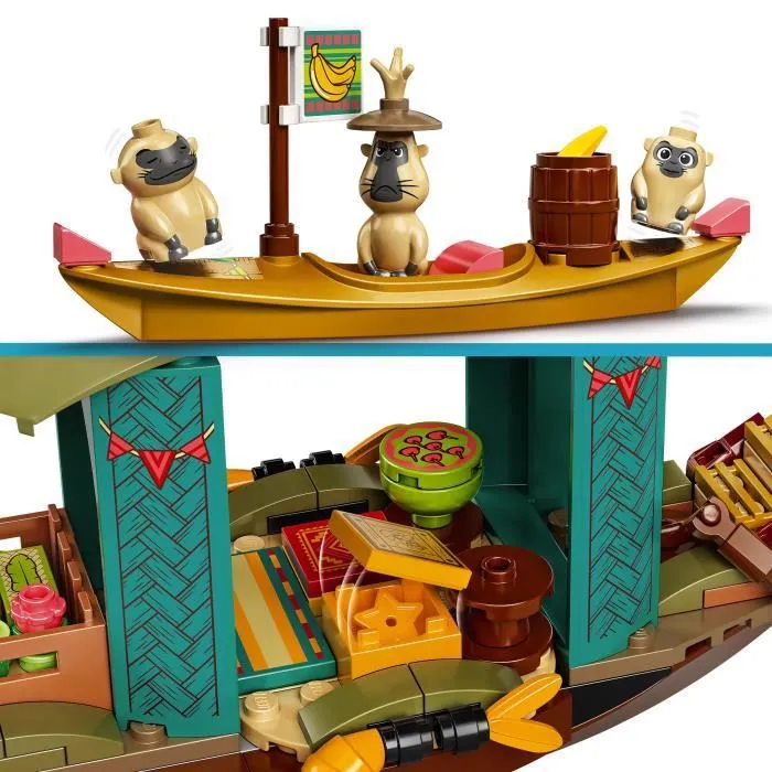 LEGO® Disney Princess 43185 Le bateau de Boun, Film Raya et Le Dernier Dragon Mini-figurine et Jouet pour Enfant de 6 ans et +-2