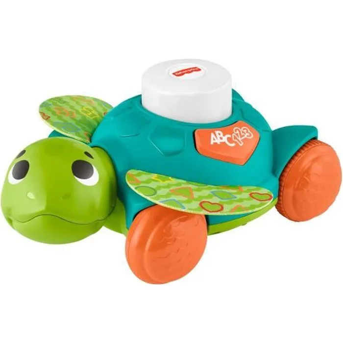 Jouet d'éveil Fisher-Price Linkimals Manu la tortue pour bébé dès 9 mois-0