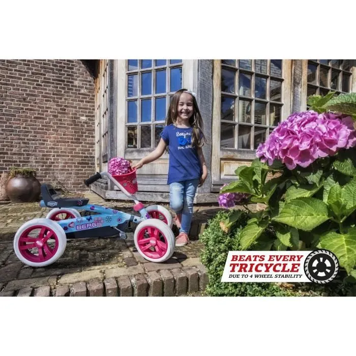Kart à pédales Buzzy Bloom - BERG - Jaune - 4 roues - Pour enfants de 2 à 5 ans-4