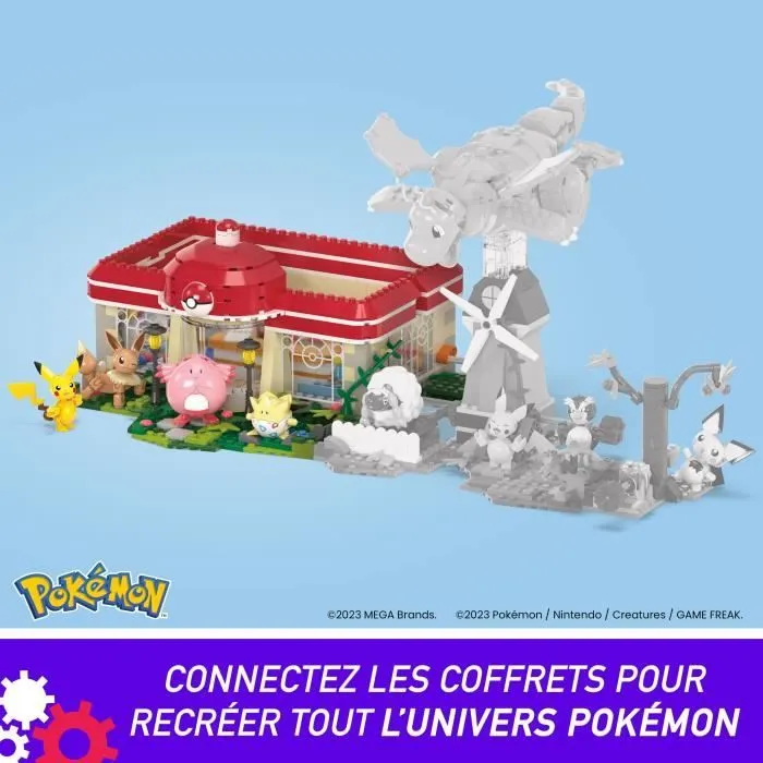 MEGA Pokémon-Centre Pokémon de la Forêt-Jouet à construire (648 pcs) HNT93-6
