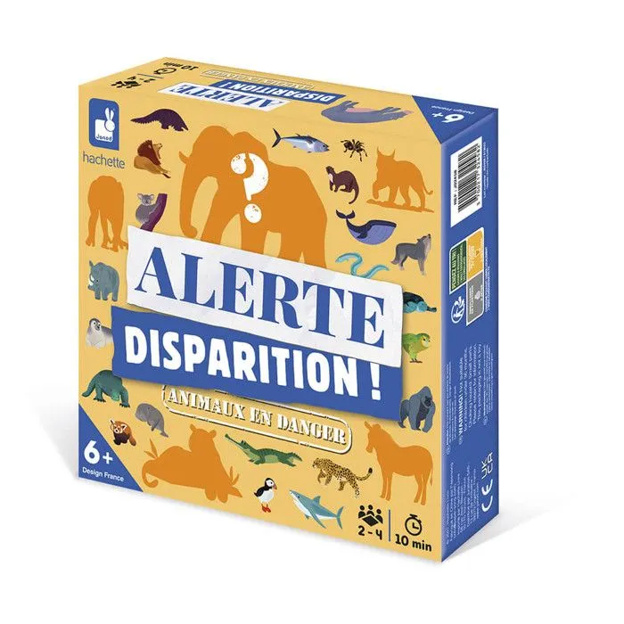 Jeu Alerte Disparition ! Animaux Menacés-0
