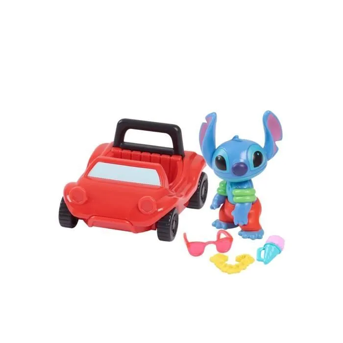 Playset - Disney - Surf & Sun Stitch - Figurine 5 cm - 5 pièces - Extérieur-0