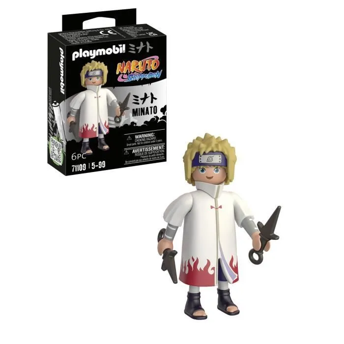 PLAYMOBIL 71109 Minato Figurine, Naruto Shippuden, Ninja du manga avec accessoires, Dès 5 ans-4