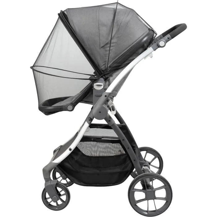 Moustiquaire pour poussette TINEO ALL INCLUSIVE - Ouverture facile avec zip - Poche rangement incluse-2