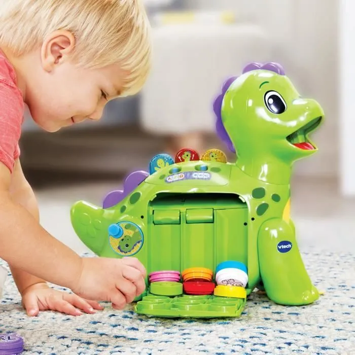Jouet éducatif - VTECH BABY - Mon dino apprenti glouton - Couleurs, chiffres et aliments-4