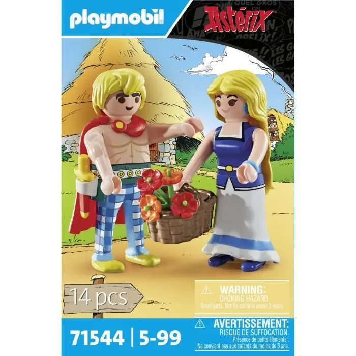 PLAYMOBIL 71544 Tragicomix et Falbala, Personnages d'Astérix, 14 pièces, Dès 5 ans-2