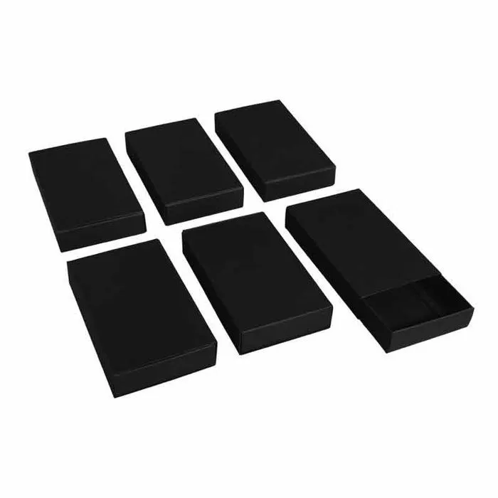 Boîtes d'allumettes - Rayher - Grandes - Noir - 11x6,5x2cm - Sachet de 6 pièces-1