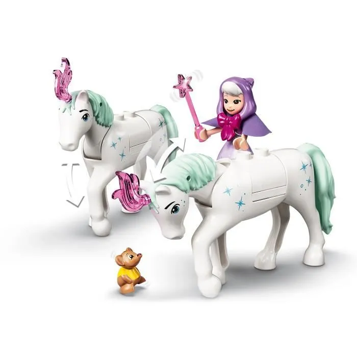 LEGO® Disney Princess™ 43192 Le carrosse royal de Cendrillon incluant les figurines de Cendrillon, de sa marraine et des chevaux-2