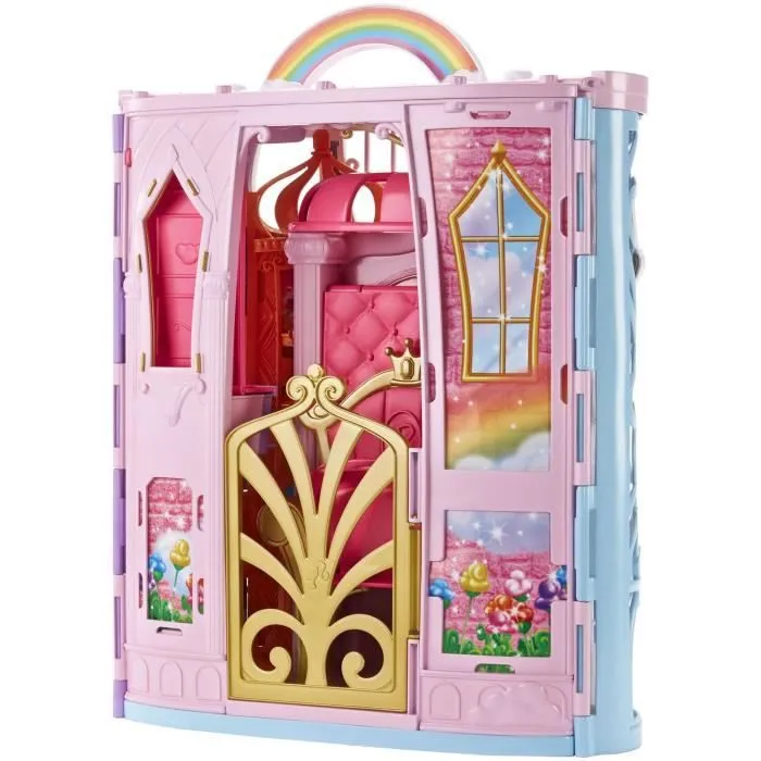 BARBIE - Château Arc-en-Ciel - Transportable - 3 ans et +-1