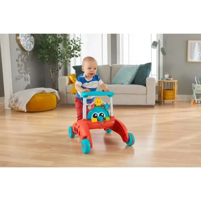 Fisher-Price-Trotteur à 2 côtés Rythme Stable et Régulier HJP43-3