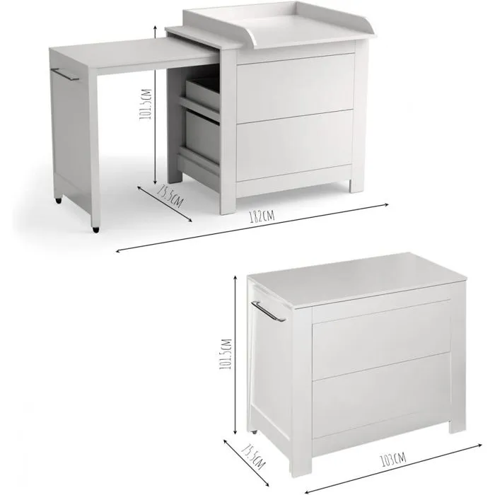 Commode de bain avec plan à-2