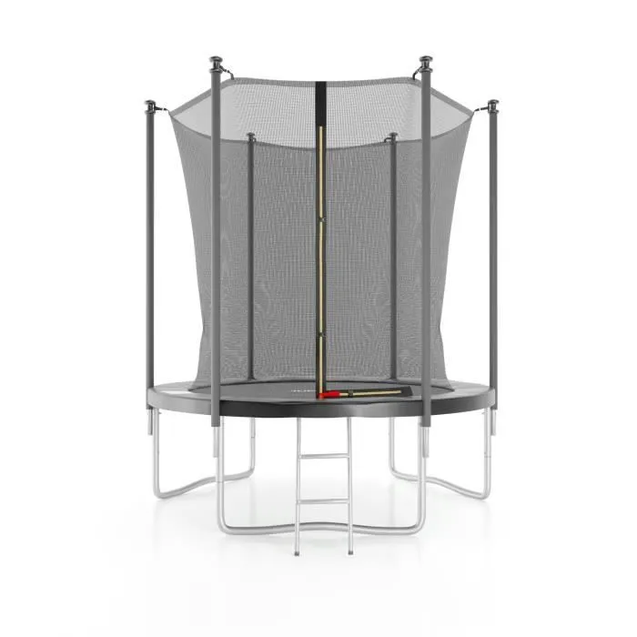 Trampoline de jardin ø185 cm- 6FT- Filet intérieur Noir-0