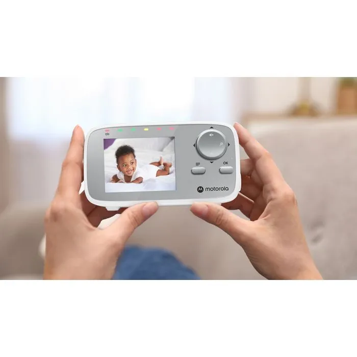 Babyphone MOTOROLA VM482 avec caméra radio 2.4 GHz - Surveillance du bébé - Écran couleur - FHSS-1