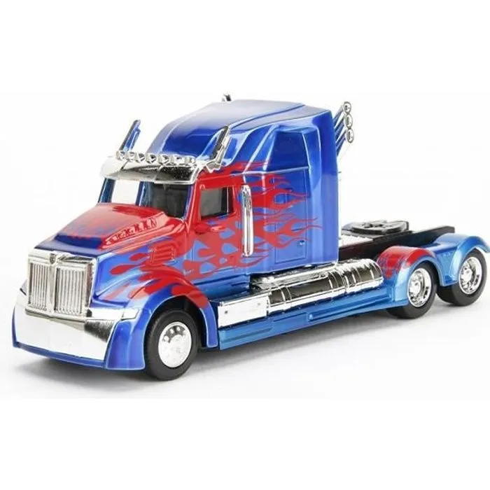 Jouet - JADA TOYS - Transformers The Last Knight - Optimus Prime Western Star 5700 XE Phantom métal-0