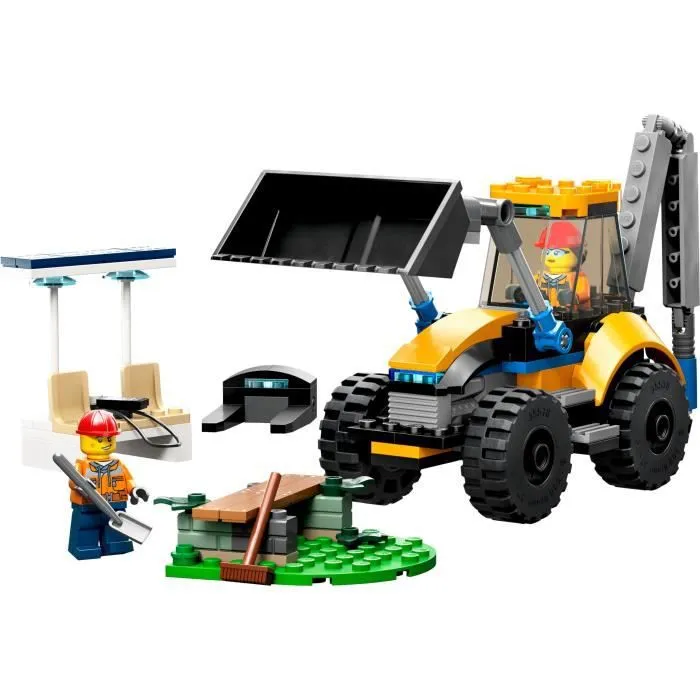 LEGO® City 60385 La Pelleteuse de Chantier, Jouet Engin de Chantier, Garçons et Filles 5 Ans-1