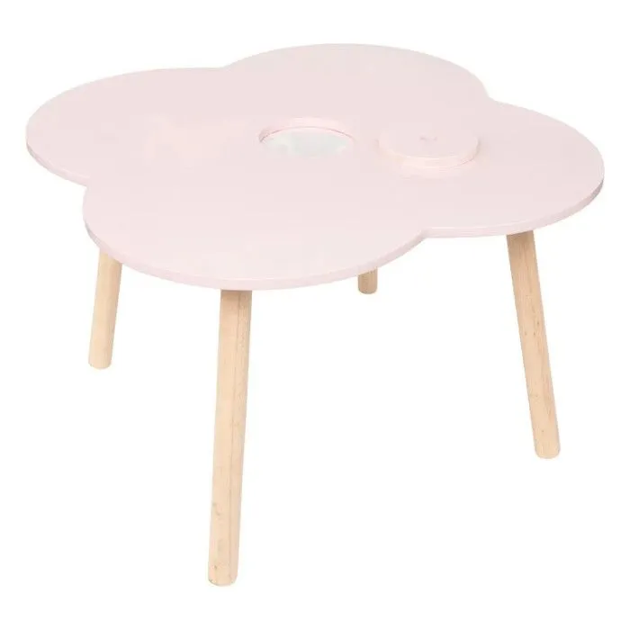 Table enfant "Ally" rose 51x51x40cm - Atmosphera createur d'interieur - Rose-4