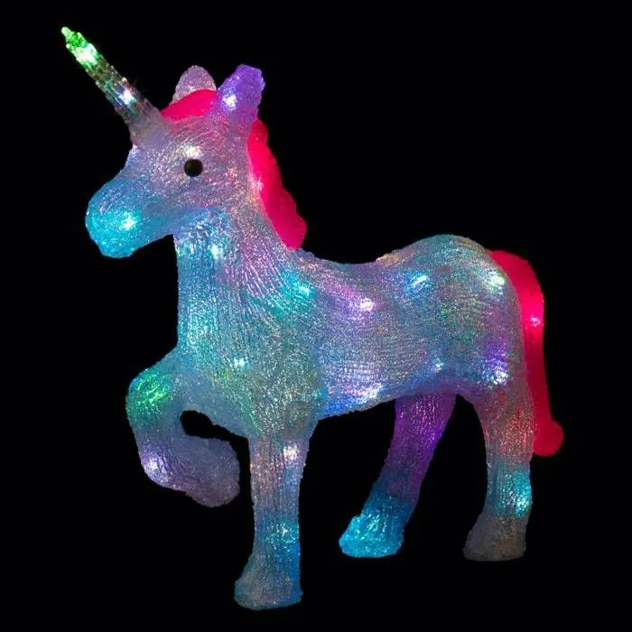 Licorne lumineuse extérieure H43.5cm 40 LED + transfo Feeric lights & christmas-0