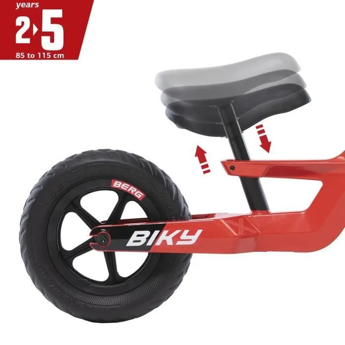 Draisienne - BERG - Biky Mini - Rouge - Mixte - 2 roues - Pour enfants de 24 mois à 3 ans-1