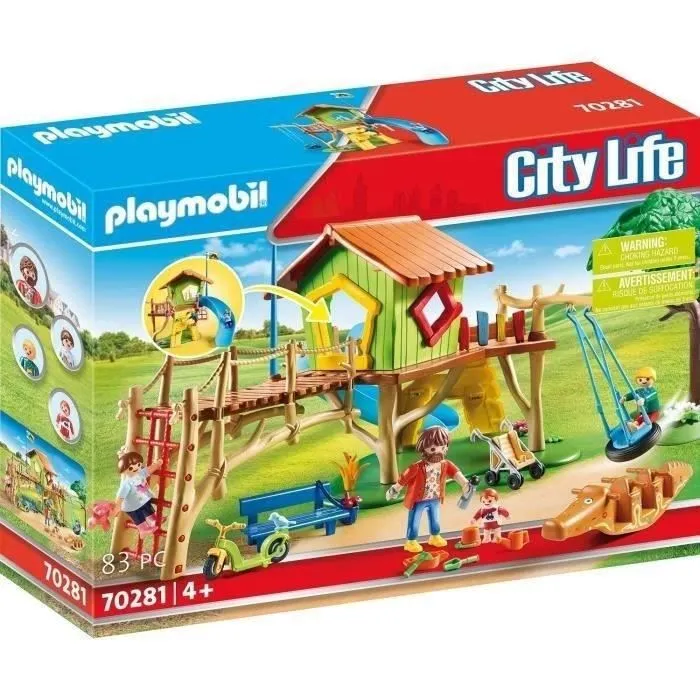 PLAYMOBIL 70281 Parc de jeux et enfants, City Life, 83 pièces, Dès 4 ans-4