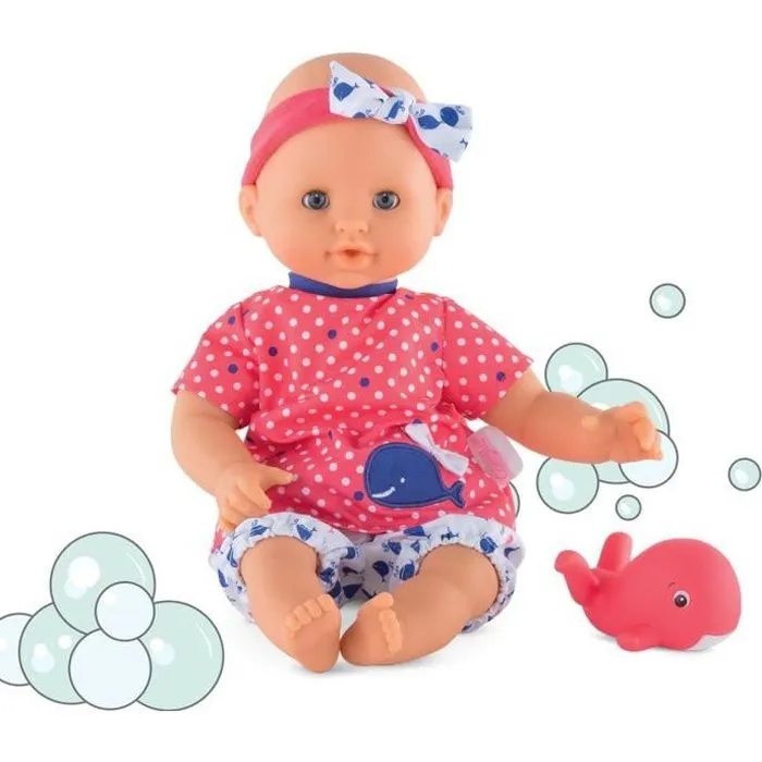 COROLLE - Mon premier poupon Corolle - Bébé bain Océane - Rouge - 18 mois - 30cm-0
