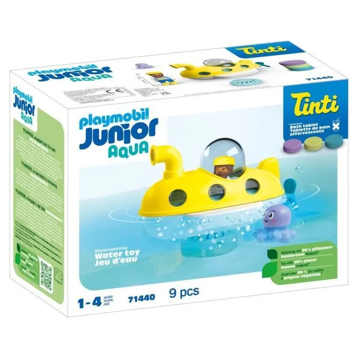 PLAYMOBIL Junior 71440 Sous-marin, Junior AQUA Tinti, Dès 12 mois-4