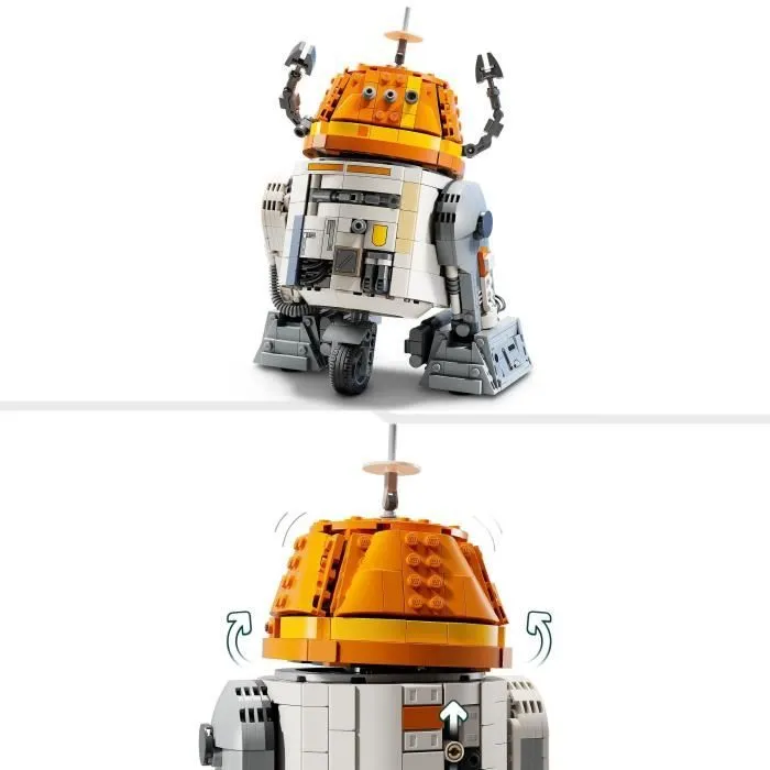LEGO Star Wars 75416 Ahsoka Le Droïde Astromécano Chopper (C1-10P), Jeu de construction, dès 10 ans-2