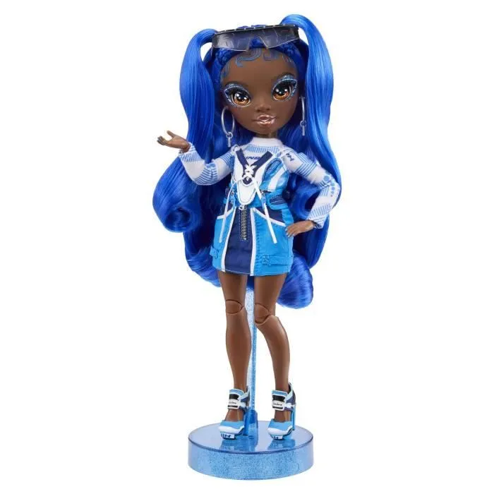 Poupée mannequin Rainbow High S4 - Coco Vanderbalt - Bleu - Accessoires inclus-5