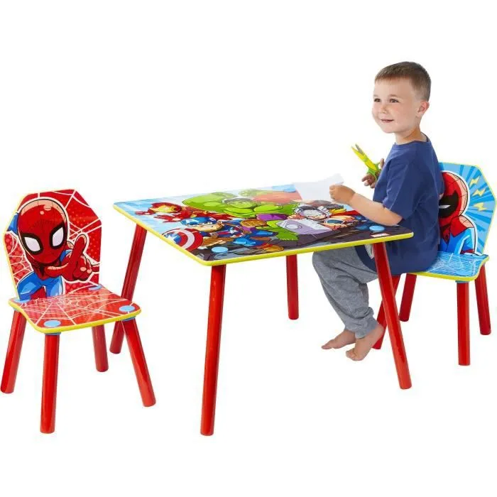 MARVEL Heroes Ensemble table et 2 chaises pour enfants-3