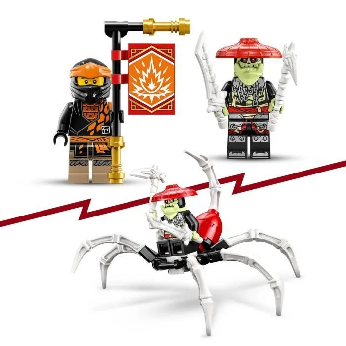 LEGO® NINJAGO 71782 Le Dragon de Terre de Cole – Évolution, Jouet avec 2 Minifigurines-4
