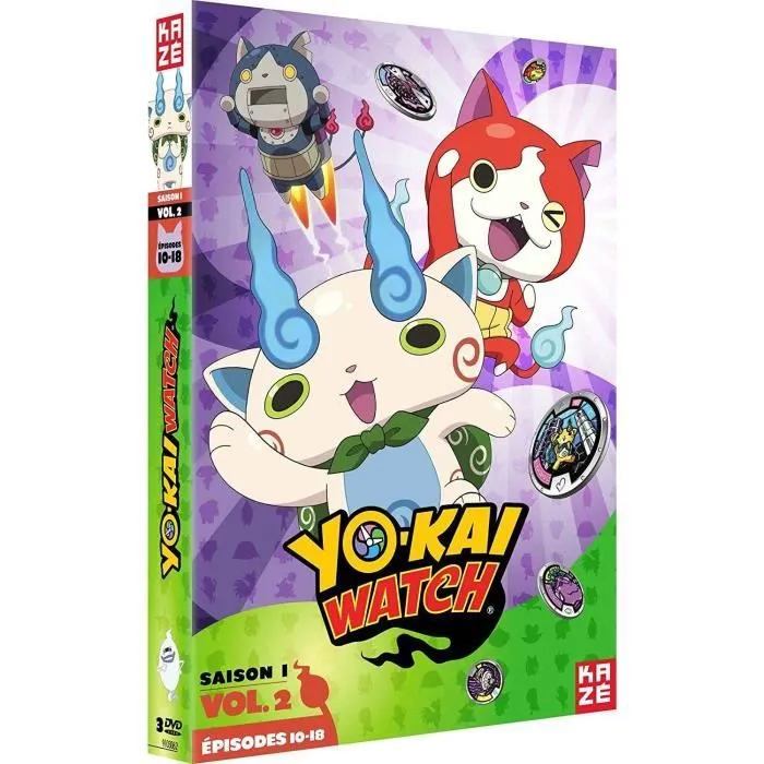 Yokai Watch - Saison 1 - Partie 2 - Coffret DVD - Dessin animé - Enfant - Français-1