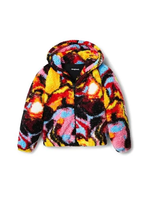 Blouson - perfecto - bomber Desigual - 22WGEW02 - CHAQURANO 3058 TUTUPI Rose Fille-0