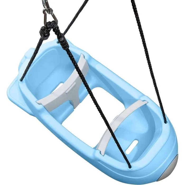 Balançoire pour enfants - STEP2 Rocket Swing For Two - Bleue et grise - Pour utilisation en extérieur-3