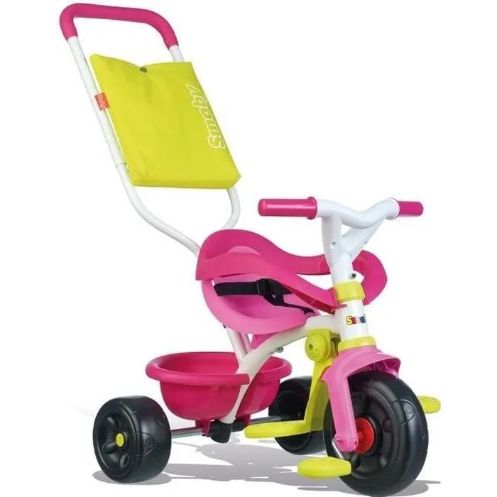 SMOBY Tricycle Enfant Evolutif Be Fun Confort Rose-0