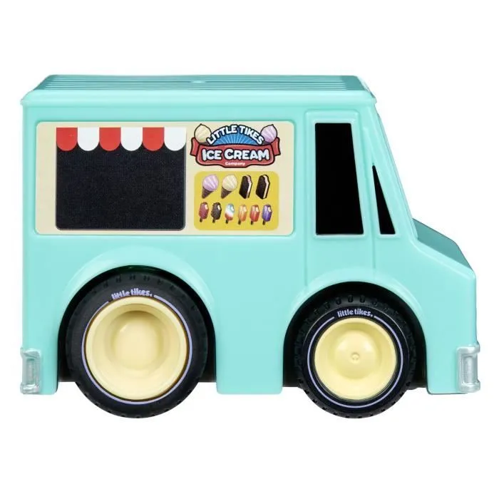 Voiture Little Tikes - Crazy Fast à Rétro Friction - Camion de Glace Bleu pour Enfant de 3 Ans et Plus-1