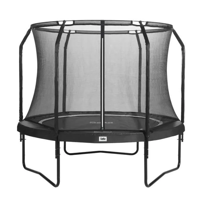 Trampoline Salta Edition Premium Noire COMBO rond Ø 213 cm avec filet de sécurité-0