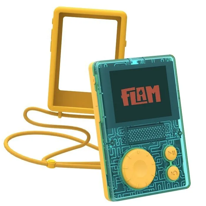 Console éducative - Lunii - Pack baladeur audio FLAM + coque antichocs de protection Jaune - boîte à histoires - dès 7 ans-0